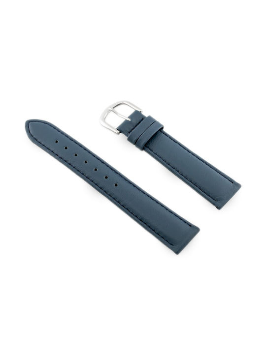 Bisset Leather Strap Blue 18mm