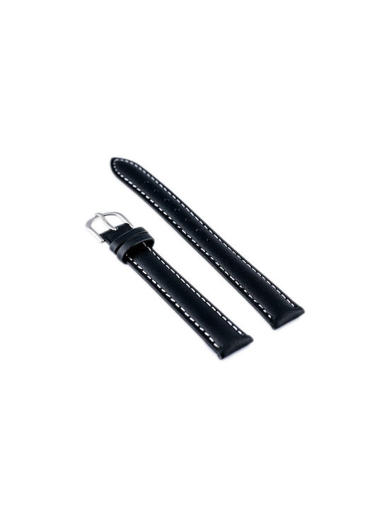 Bisset Leather Strap Black 14mm