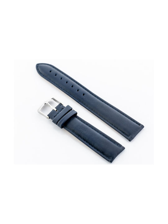 Pacific Leather Strap Navy Blue 14mm