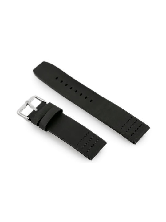 Pacific Leather Strap Black 20mm