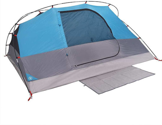 vidaXL Campingzelt Blau für 4 Personen 278x215x126cm