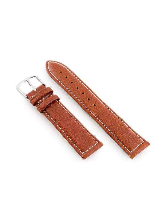 Pacific Leather Strap Brown 22mm