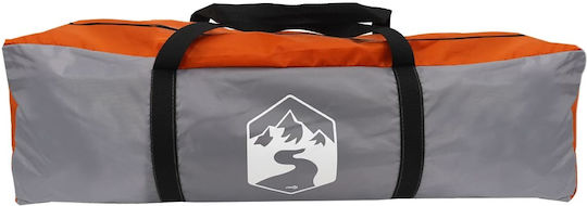 vidaXL Camping Tent Igloo Orange With Double Cloth For 6 People 334x273x190cm