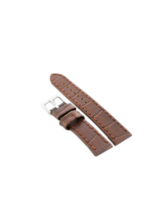 Pacific Leather Strap Brown 22mm