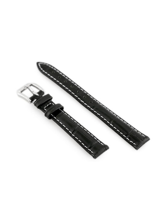 Pacific Leather Strap Black 14mm