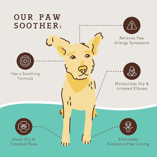 Natural Dog Paw Soother Balm for Dog Paws 59ml