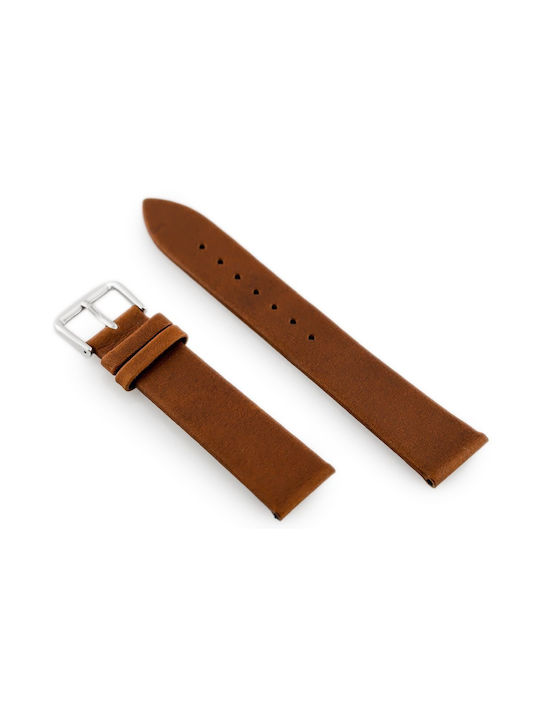 Pacific Leather Strap Brown 22mm