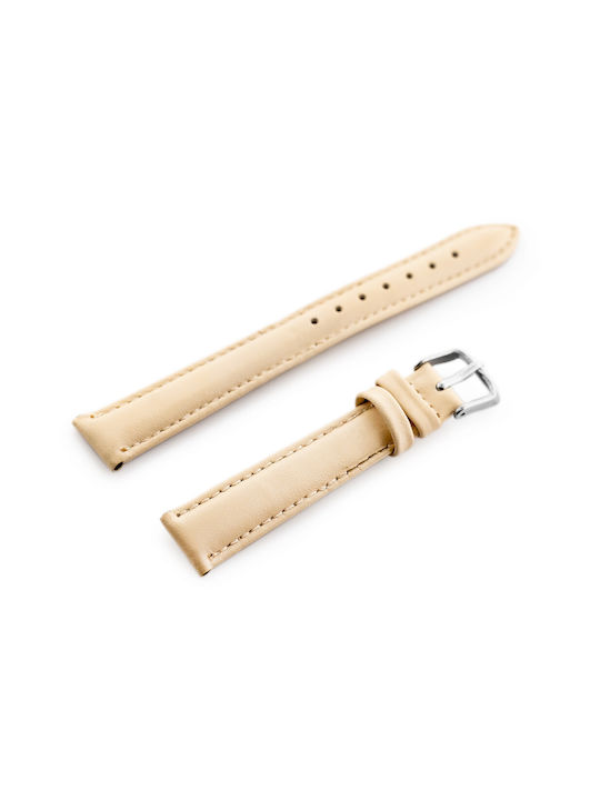 Pacific Leather Strap Beige 16mm