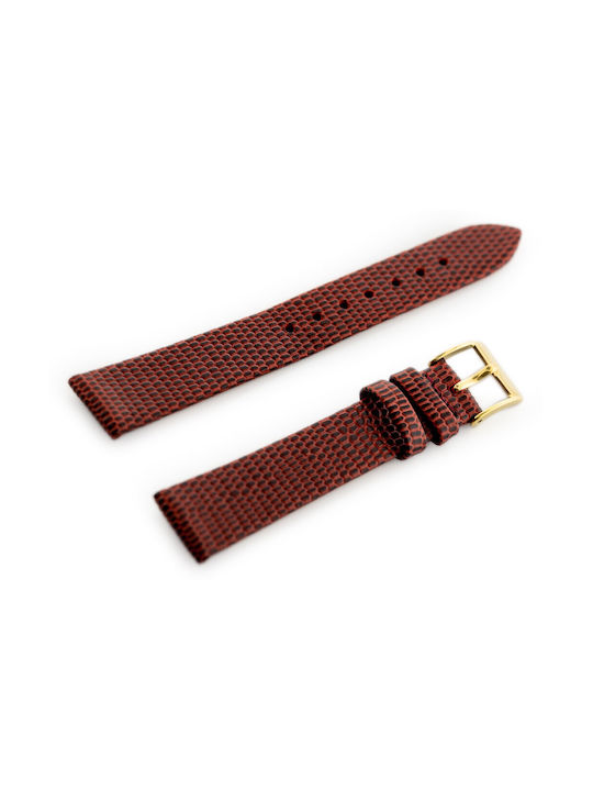 Pacific Leather Strap Red 12mm