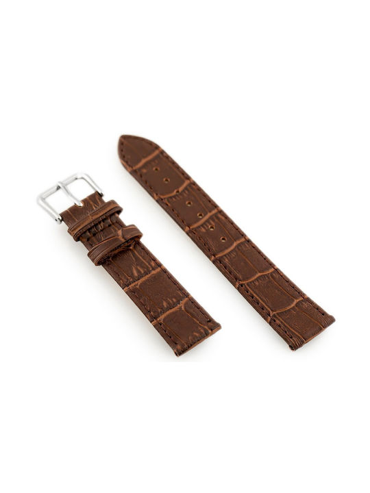 Pacific Leather Strap Brown 18mm