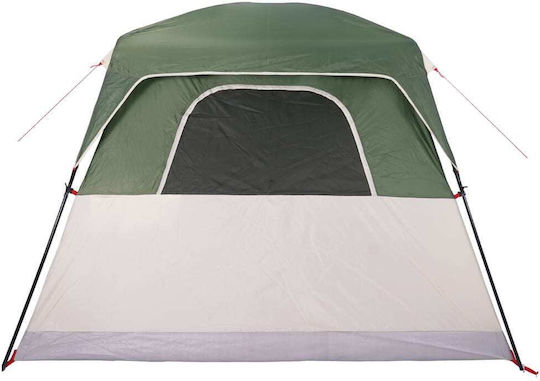 vidaXL Camping Tent Green for 4 People 245x215x190cm