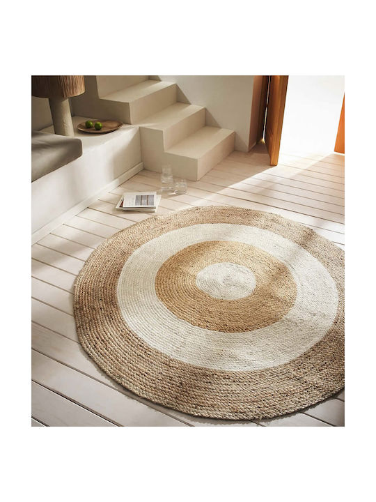 Gofis Home Spirit Rug Round Summer from Jute Beige