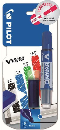 Pilot V-board Master On White Board Blue + Blue Refill