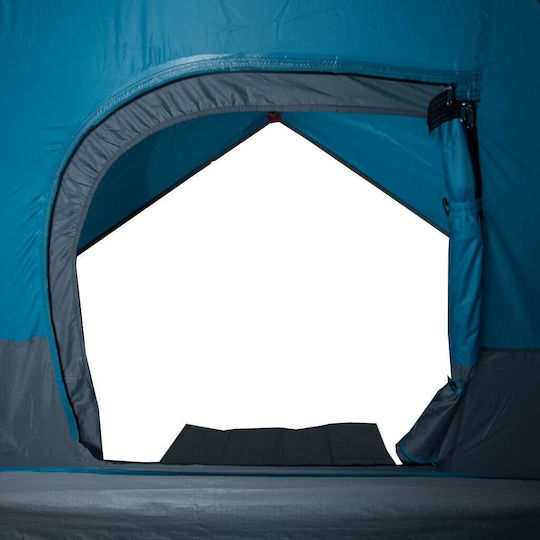 vidaXL Camping Tent Blue for 6 People 305x305x183cm