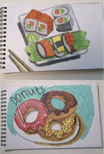 Set 168 Markers Zola 2-headed Thin Thick Marker Storage Bag Multicoloured