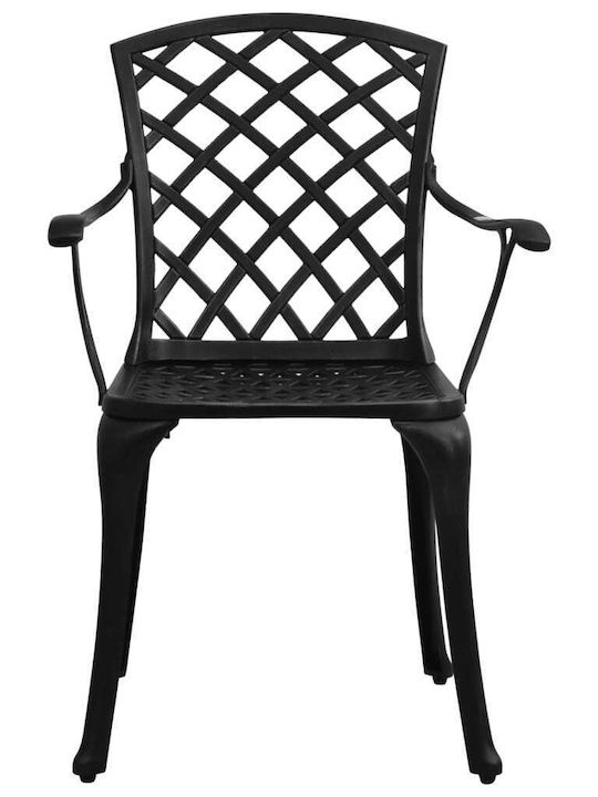 vidaXL Garden & Outdoor Furniture Sets Living Room Set Pieces Black with Umbrella Holder