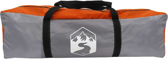 vidaXL Camping Tent Cabin Orange for 6 People 310x275x200cm
