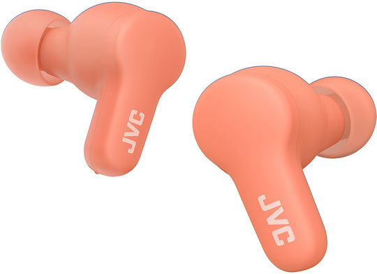 JVC HA-A7T2 In-ear Bluetooth Handsfree Ακουστικά με Αντοχή στον Ιδρώτα και Θήκη Φόρτισης Peach