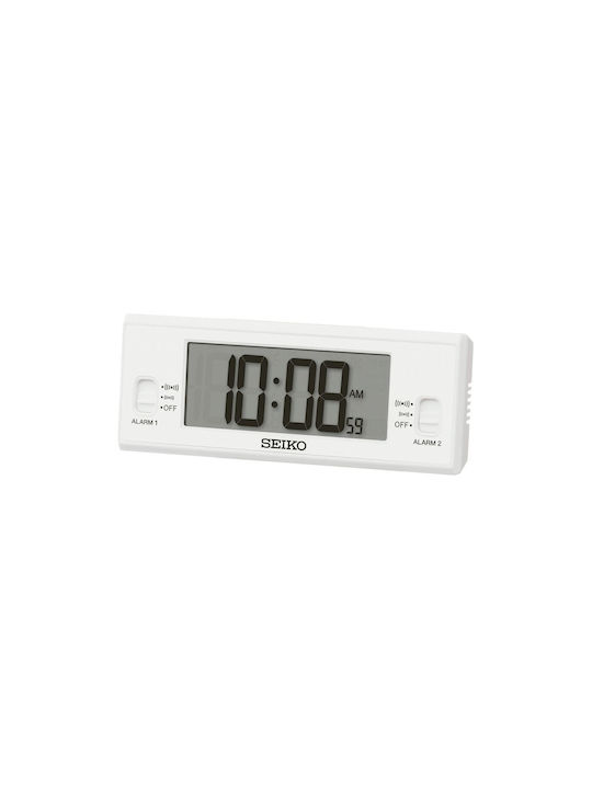 Seiko Qhl093w Tabletop Digital Clock with Alarm QHL093W