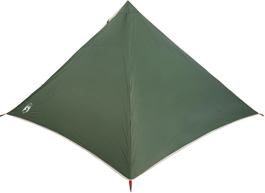 vidaXL Σκηνή Camping Teepee Πράσινη για 7 Άτομα 427x411x178εκ.