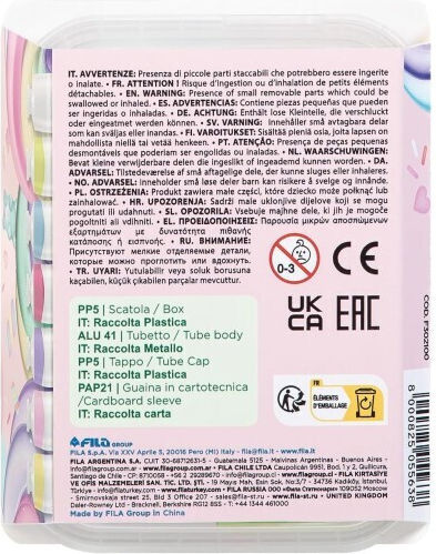 Giotto Tempera Paints Candy Collection in Tube 21ml 7pcs