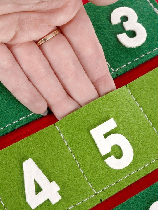 Calendar Advent Crăciun DIY Tesătură