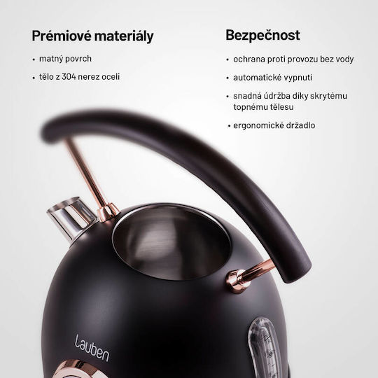 Lauben Βραστήρας 1.7lt 2200W Μαύρος