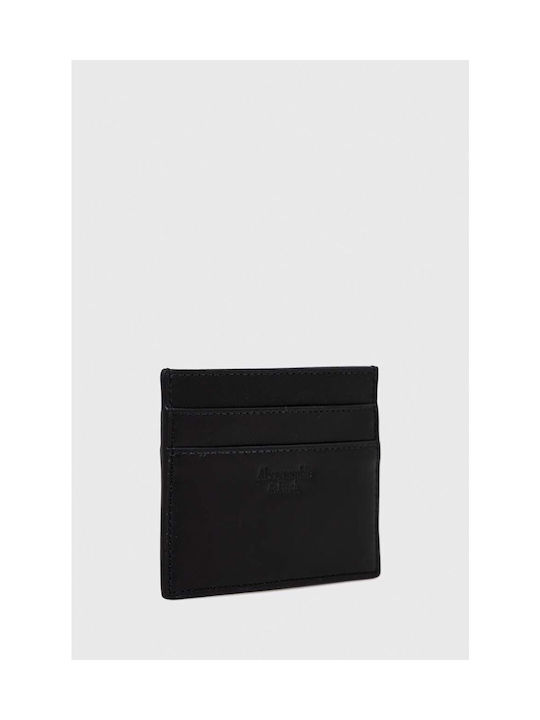 Abercrombie & Fitch Men's Leather Card Wallet Black