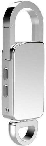 Înregistrător vocal spion cu lanț Iuni Br11 Plus 8gb Mp3 Player Silver