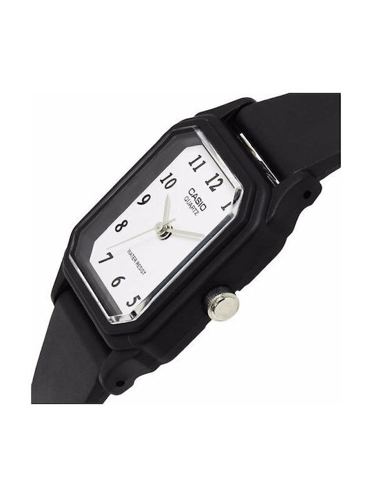 Casio Watch with Black Rubber Strap