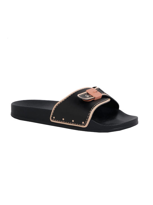 Scholl Pescura Women's Flat Sandals in Black Color