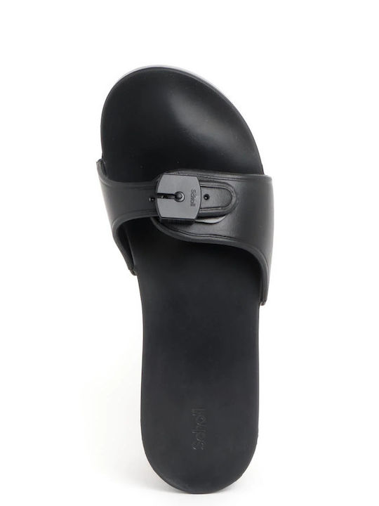 Pescura Heel Women's Flat Sandals in Black Color