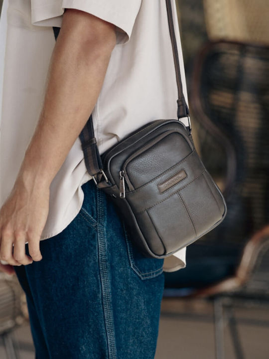 Frank Men's Messenger Bag Brown