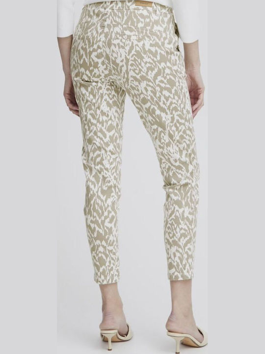 Women's Fabric Trousers Beige