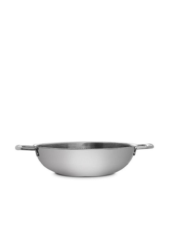 Orion Wok made of Stainless Steel with Non-Stick Coating 28cm