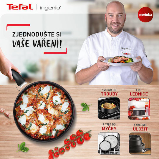 Tefal Ingenio Wok din Aluminiu 26cm
