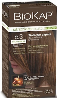 Biokap Delicato Rapid Hair Dye 6.30 Dark Blonde Gold 135ml