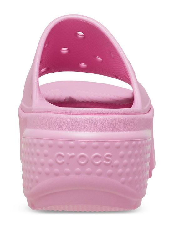 Stomp Women's Platform Slides Pink