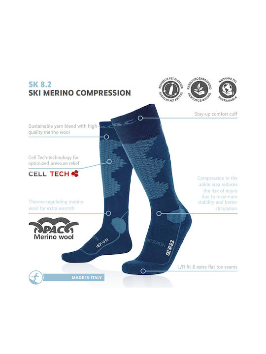 P.A.C. Ski- & Snowboardsocken Schwarz 1 Paar