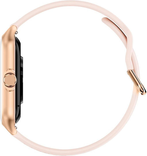 Garett GRC Style Smartwatch με Παλμογράφο (Ροζ Χρυσό)