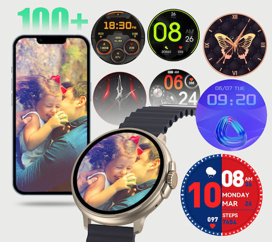 Rubicon RNCF15 Smartwatch (Γκρι)