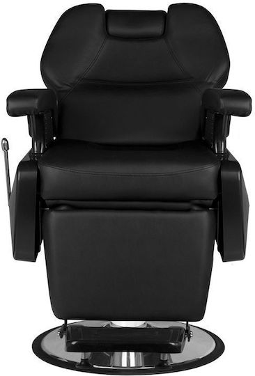 Barber Equipment Кресло Бръснар Черен с Регулируема Височина