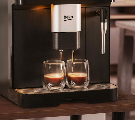 Beko Αυτόματη Μηχανή Espresso 1350W Πίεσης 19bar με Μύλο Άλεσης Μαύρη CEG7302B