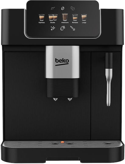 Beko Αυτόματη Μηχανή Espresso 1350W Πίεσης 19bar με Μύλο Άλεσης Μαύρη CEG7302B