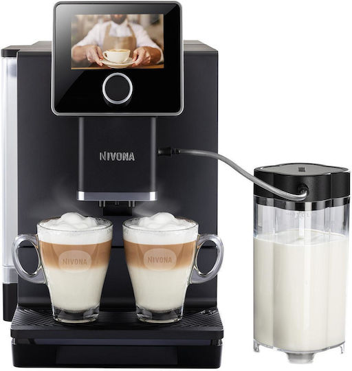 Nivona CafeRomatica 960 Αυτόματη Μηχανή Espresso 1465W Πίεσης 15bar για Cappuccino με Μύλο Άλεσης Μαύρη