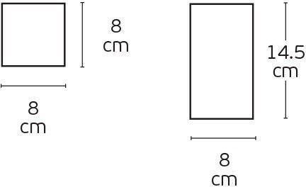 VK Lighting Leuchte Wand mit Fassung GU10 Weiß