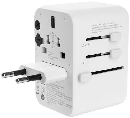 Fixed Φορτιστής Χωρίς Καλώδιο GaN 65W Power Delivery Λευκός
