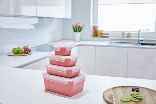 Tefal Master Seal Culoare Roz 4 Bucăți