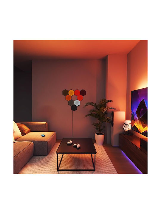 Nanoleaf Shapes Bluetooth/WiFi Dekorative Lampe Sechseck Schwarz 3Stück