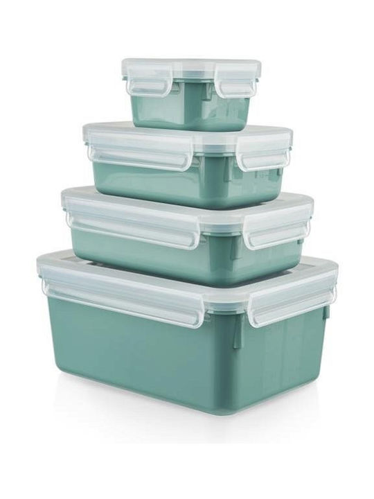 Tefal Masterseal Lunchbox Kunststoff Grün Geeignet für die Mikrowelle 4Stück